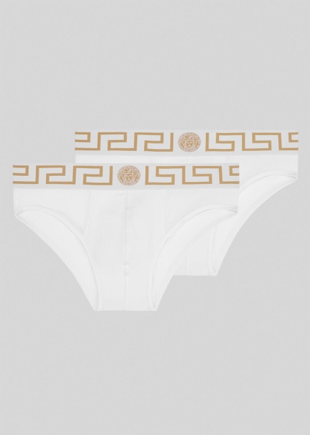 Boxeri Versace Versace Greca Border Bi-Pack Barbati | KPYHQMZ-19